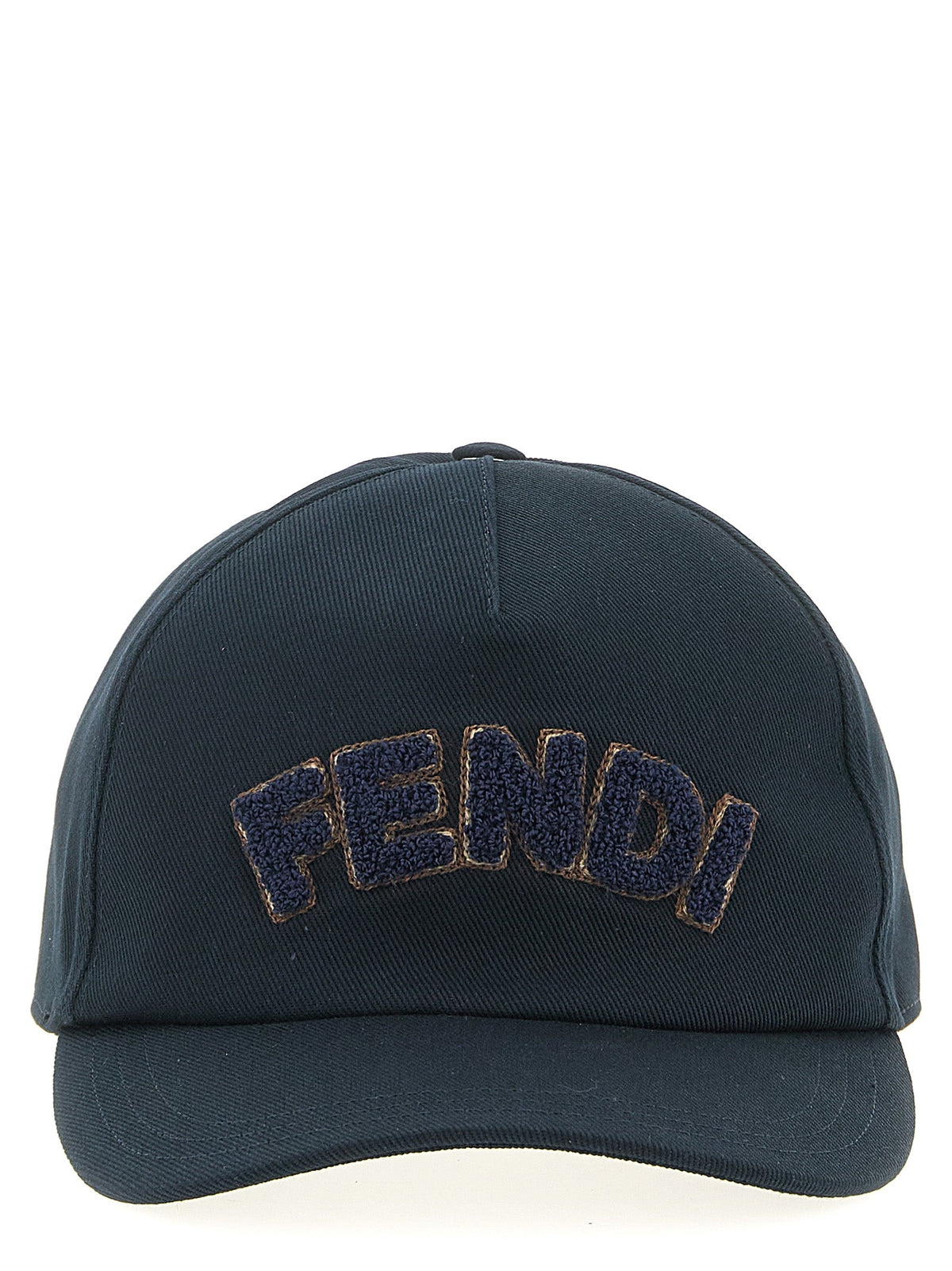 Fendi Blue Cotton Baseball Cap