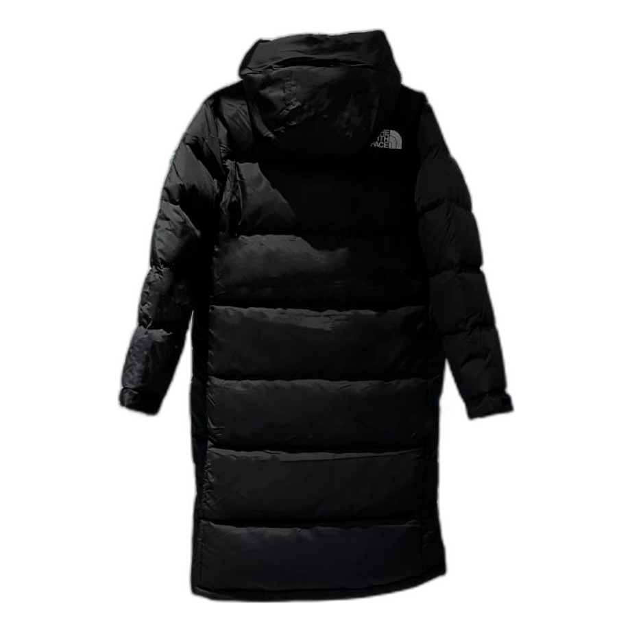 The North Face Hooded Long Puffer Coat | Black | Down Insulated