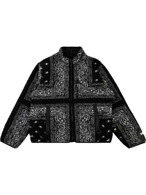 Supreme reversible bandana fleece jacket