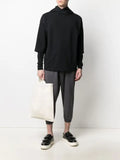 Alchemy layered drop-shoulder hoodie
