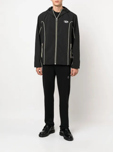 Diesel J-Hives logo-appliqué windbreaker