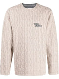 Opening Ceremony embroidered-logo cable-knit jumper
