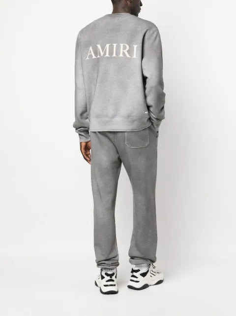 AMIRI faded-effect logo-print sweatshirt