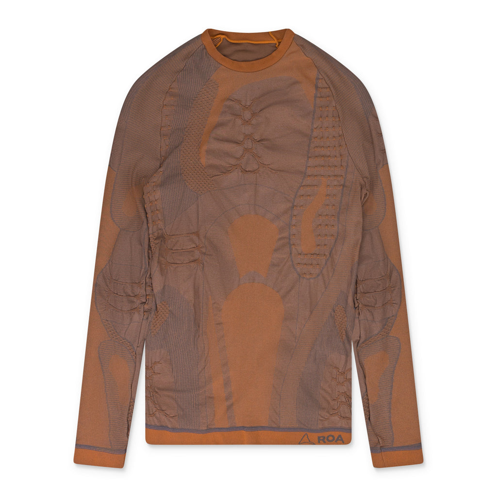 Orange Seamless LS T-Shirt