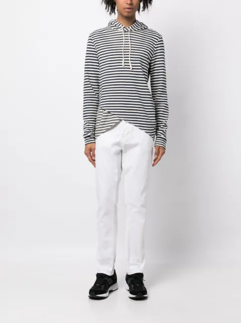 Private Stock striped cotton hoodie