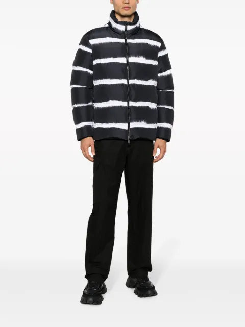 Moncler Sil striped puffer jacket