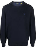 Polo Ralph Lauren embroidered-logo long-sleeve cotton jumper