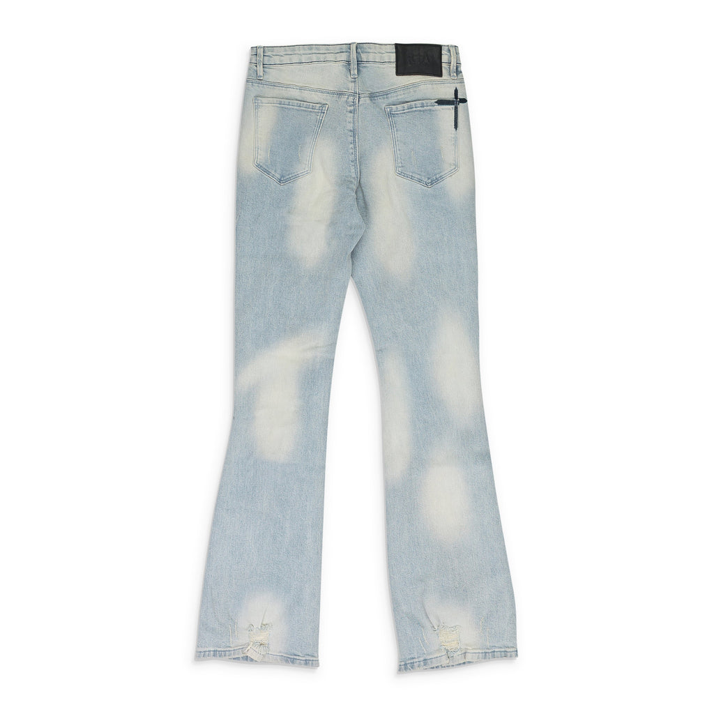 BLUE DISTRESSED SKINNY JEANS