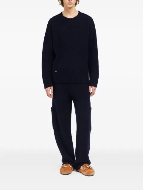 Alanui brushed crew-neck sweater