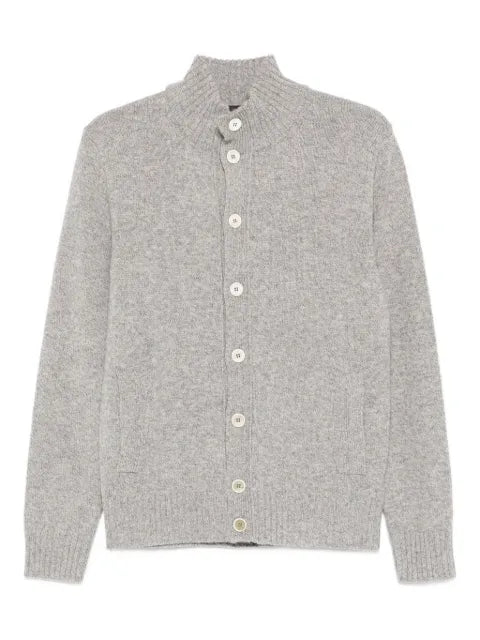 Zanone high-neck wool cardigan