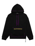 Mastermind World hand-stitched embroidered-logo hoodie