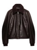 Prada leather and shearling jacket
