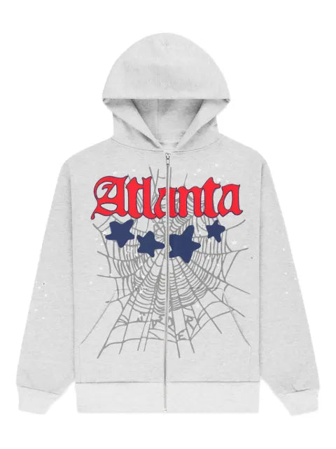 SP5DER Atlanta spiderweb hoodie