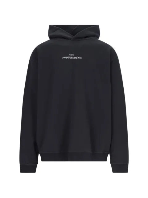 Maison Margiela logo-print jersey hoodie