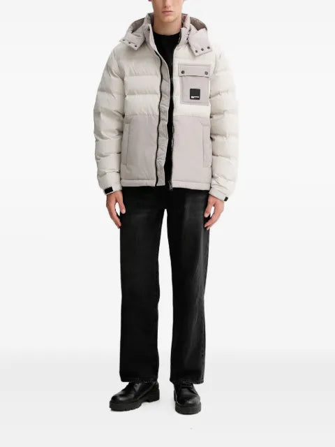 Karl Lagerfeld Jeans Utility hooded patch-pocket jacket