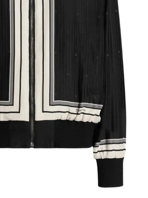 Dolce & Gabbana striped zip jacket