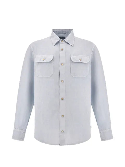 Paul & Shark garment dyed linen overshirt
