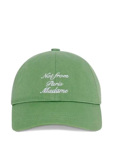 Drôle De Monsieur slogan-embroidered baseball cap