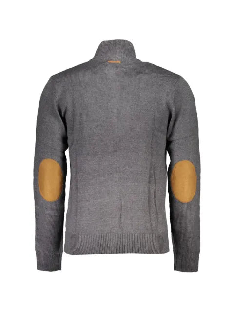 Gian Marco Venturi Vintage elbow-patch zip-up sweater