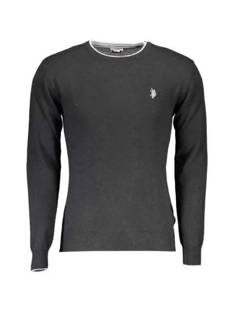 U.S. POLO ASSN. logo-embroidered crew-neck sweater