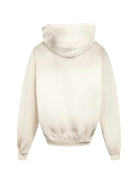 SATOSHI NAKAMOTO crystal-embellished logo-print hoodie