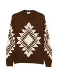 Moncler geometric-intarsia wool sweater