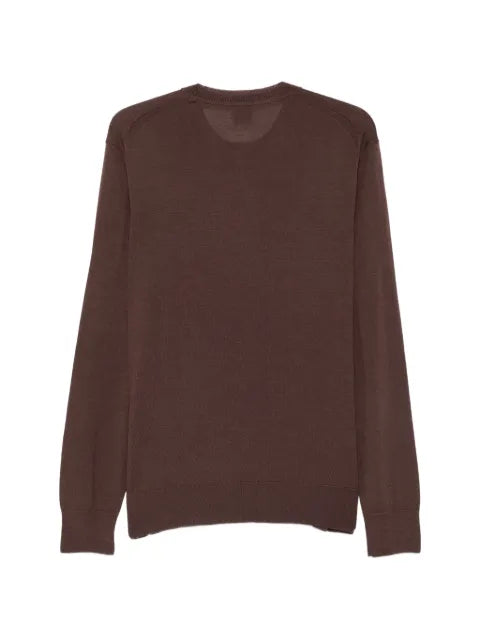 BOSS logo-embroidered wool sweater