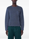 Miu Miu textured-knit chest-pocket sweater