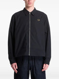 Fred Perry logo-embroidered poplin jacket