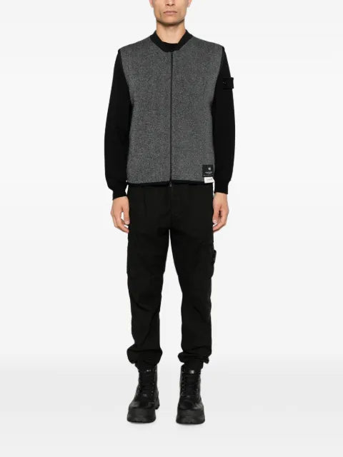 Y-3 skull-print zip-up gilet
