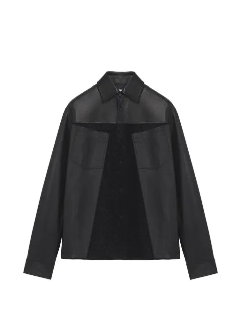 Alexander McQueen leather overshirt