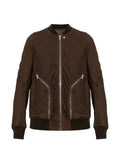 Rick Owens Tower Heizer flight jacket in feather nappa