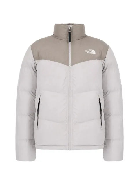The North Face logo-embroidered quilted jacket