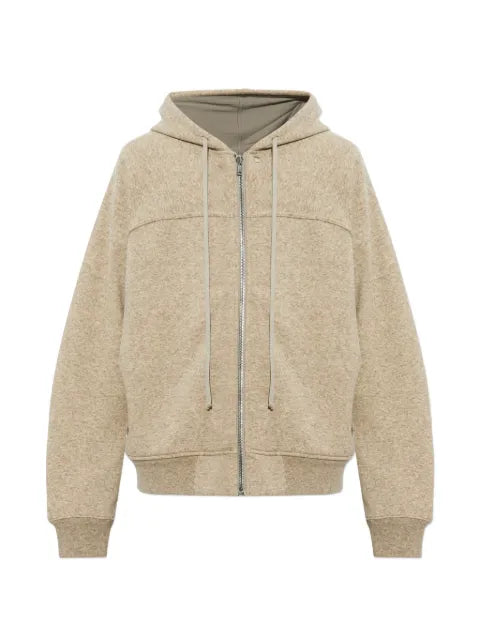 Rick Owens zip-up drawstring hooded jacket