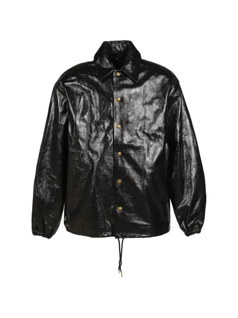 Willy Chavarria leather coach jacket