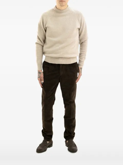 Cruna raglan-sleeve bouclé-knit sweater
