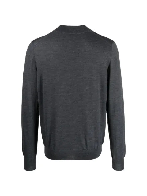 Barba fine-knit mock-neck sweater