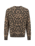 Laneus leopard-print sweater