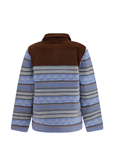 Guest In Residence patterned corduroy-panel sshirt jacket