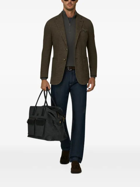 Boggi Milano structured blazer in cotton blend