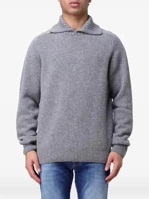 Sebago ribbed shawl-collar sweater