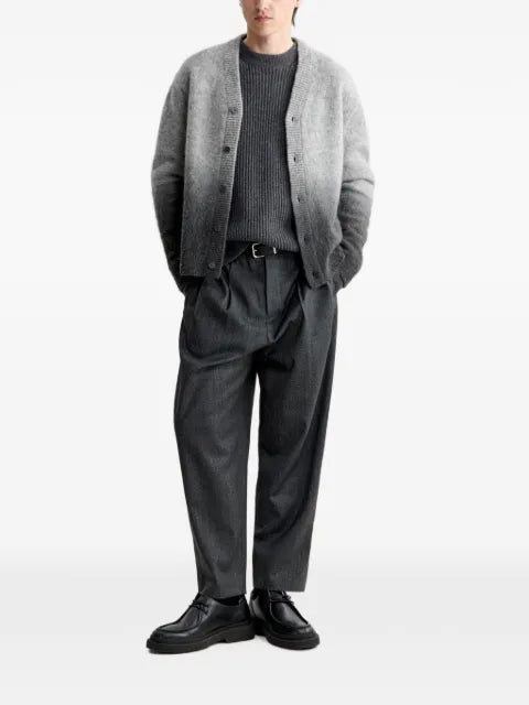 Maison Kitsuné ombré-effect V-neck cardigan