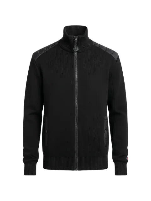 Moncler Grenoble padded-panel knit cardigan