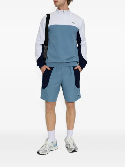 Lacoste colour-block quarter-zip sport sweatshirt