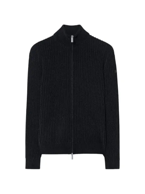 RRD ribbed-knit zip-up sweater