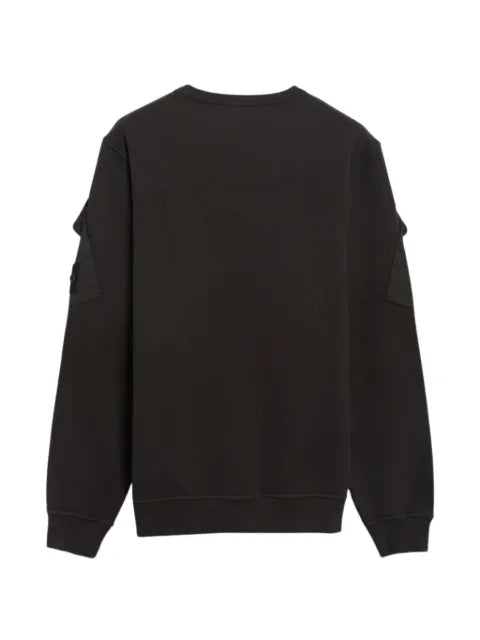 Stone Island logo-patch cotton sweatshirt