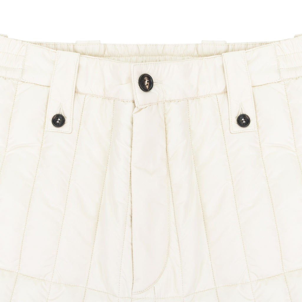 WHITE WOOLRICH FILLED PANTS