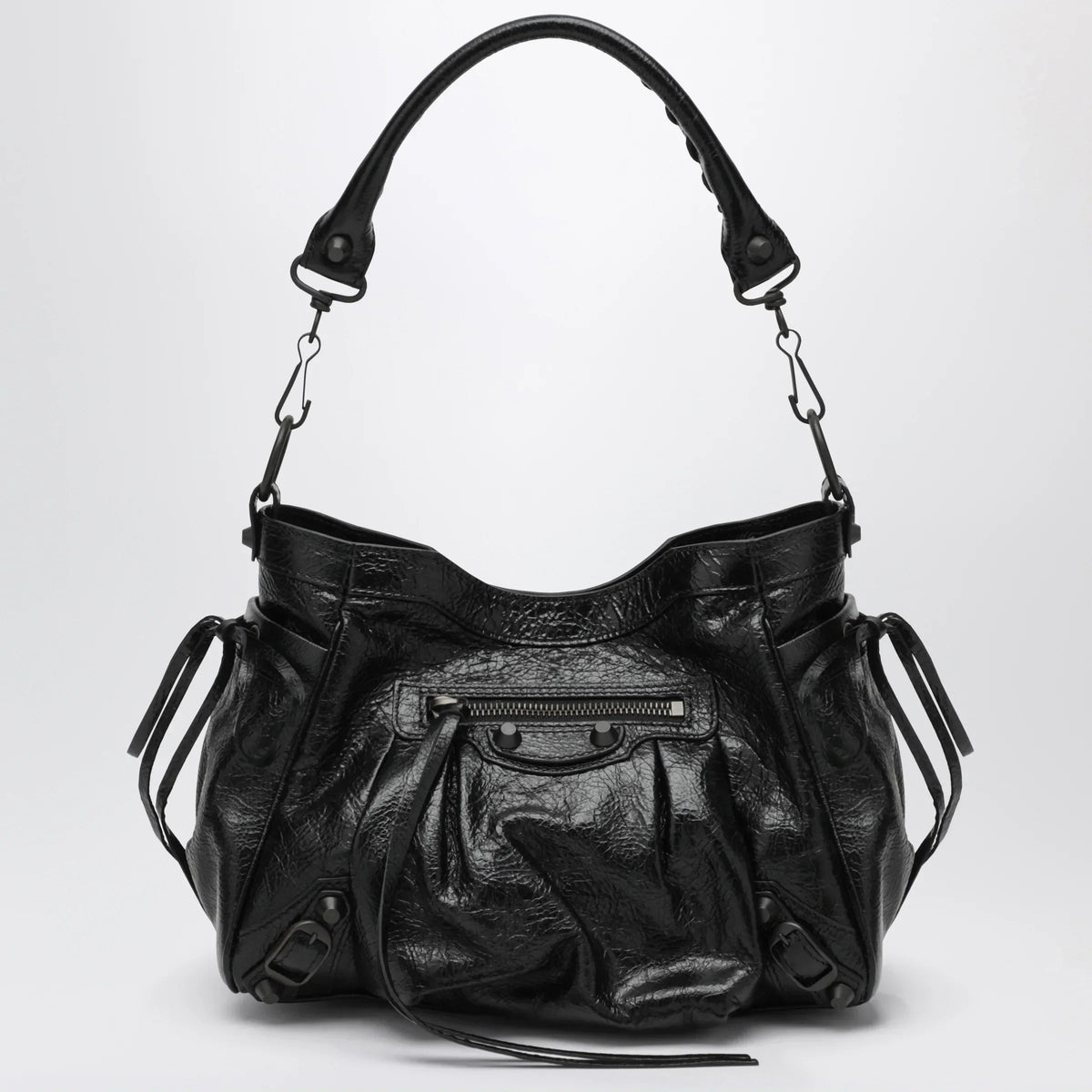 Balenciaga - Small Le City bucket bag in lambskin black