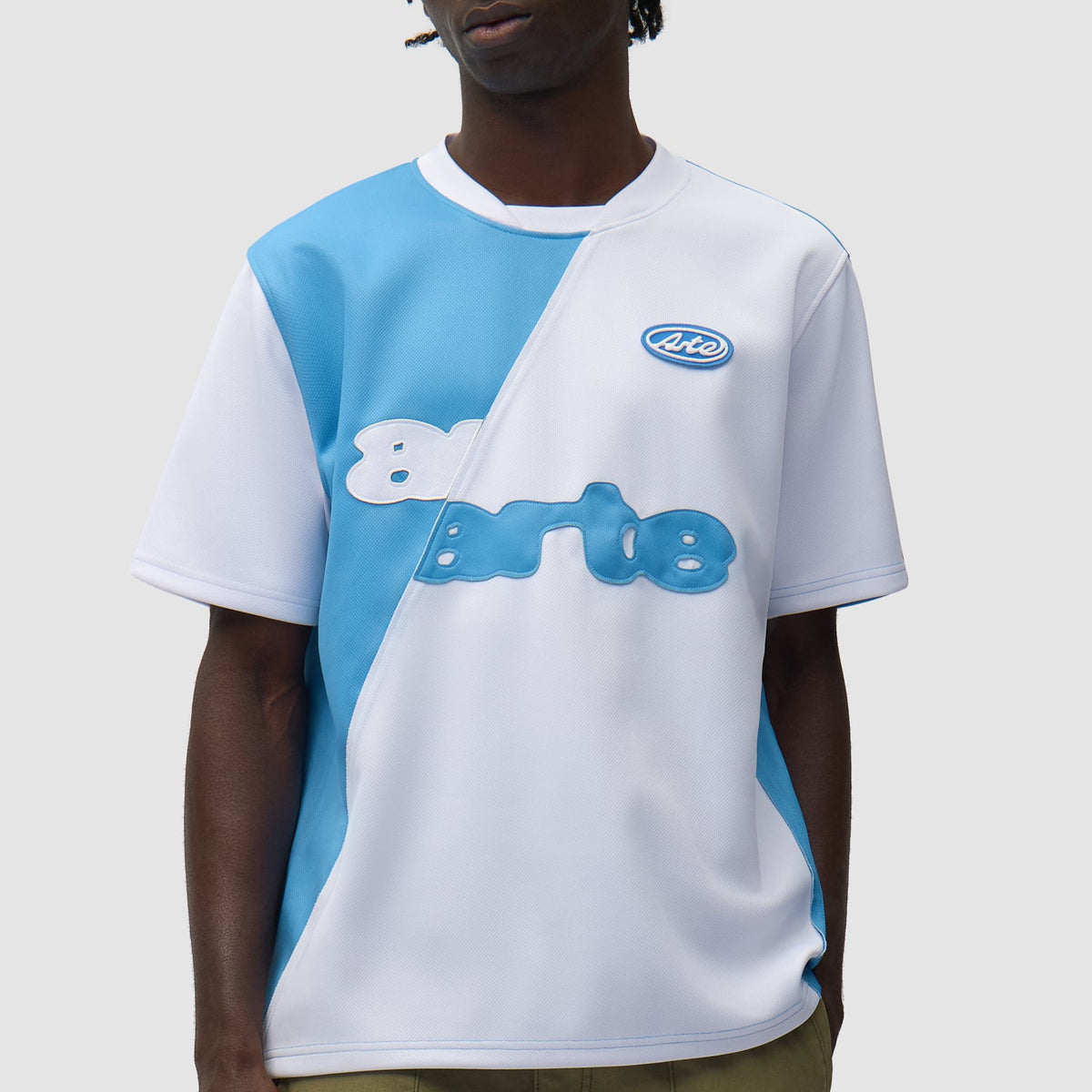 Arte Football T-shirt: Blue / White