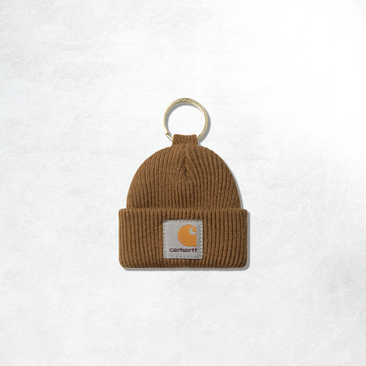 Carhartt WIP Mini Watch Hat Keychain: Hamilton Brown